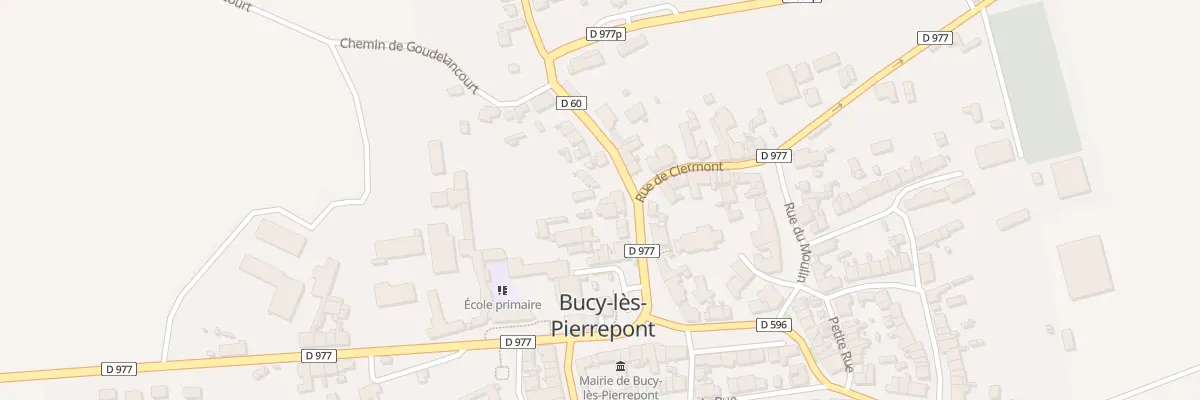Plan du 7 Pl de l’Eglise à Bucy-lès-Pierrepont