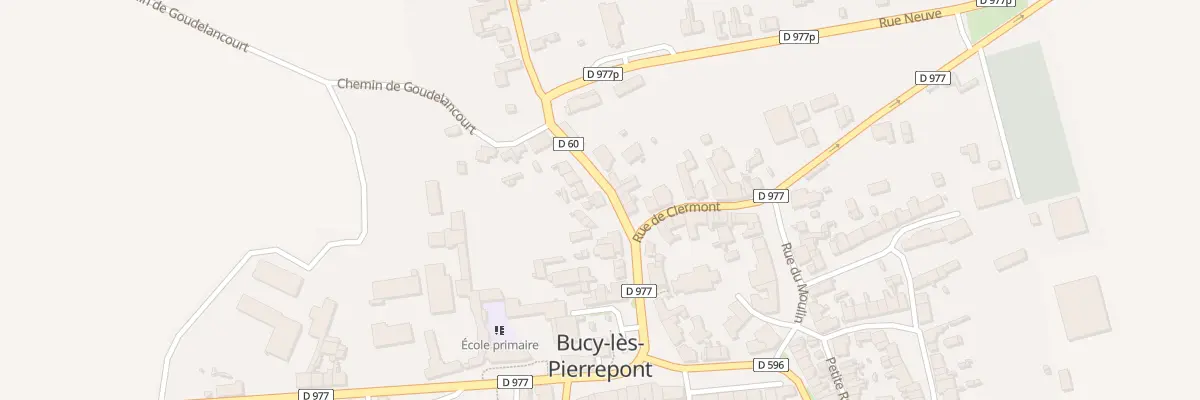 Plan du 1 Rue de la Gare à Bucy-lès-Pierrepont