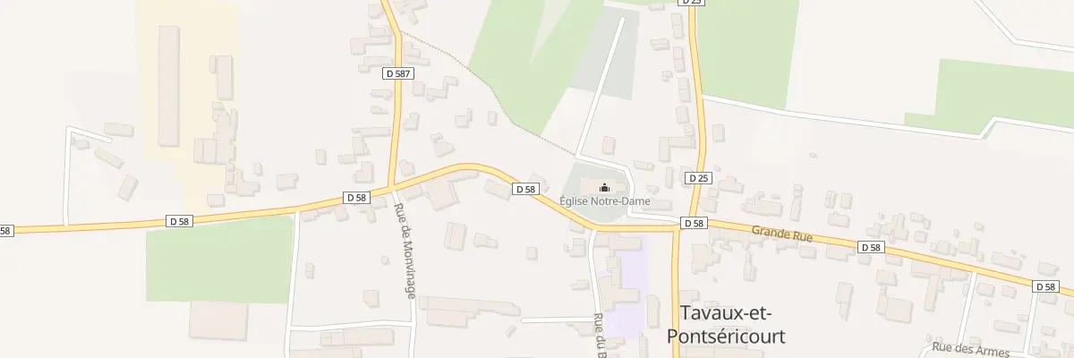 Plan du 7 Gr Grande Rue à Tavaux-et-Pontséricourt