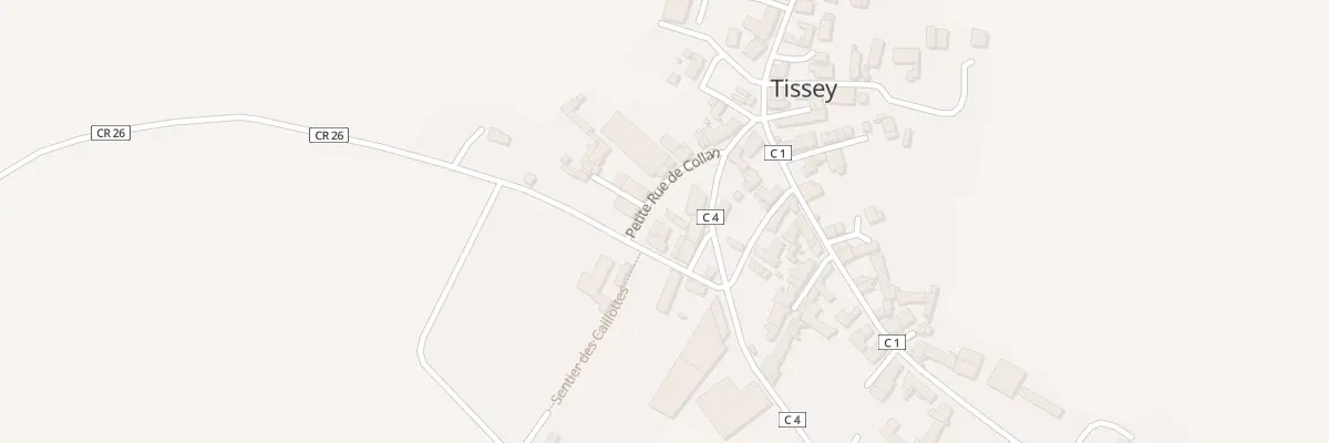 Plan du 5 Ptr Petite Rue de Collan à Tissey