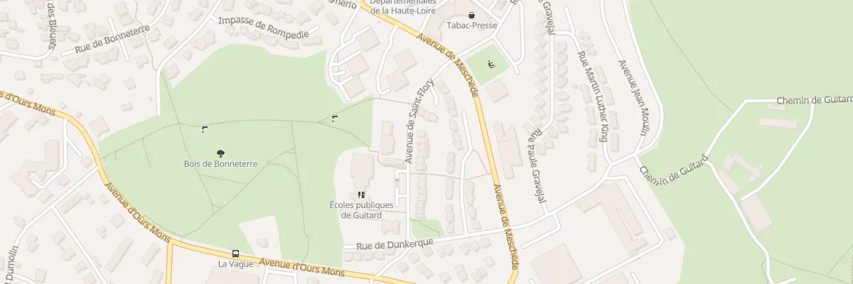 Plan du 22 Av de St Flory au Puy-en-Velay