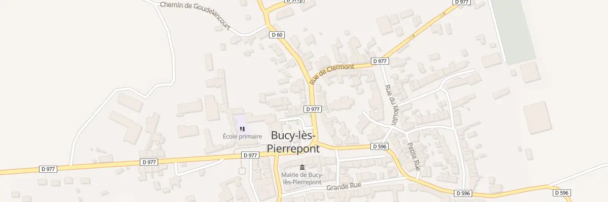 Plan du 5 Pl de l’Eglise à Bucy-lès-Pierrepont
