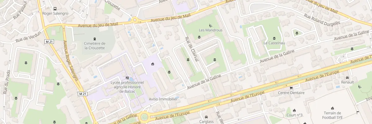Plan du 17 Av de la Galine à Castelnau-le-Lez