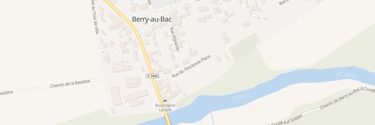 Plan du 9 Rue Vigneron à Berry-au-Bac
