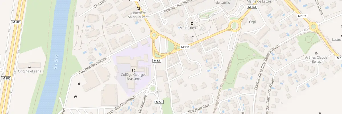 Plan du 140 Pl de Verdun à Lattes