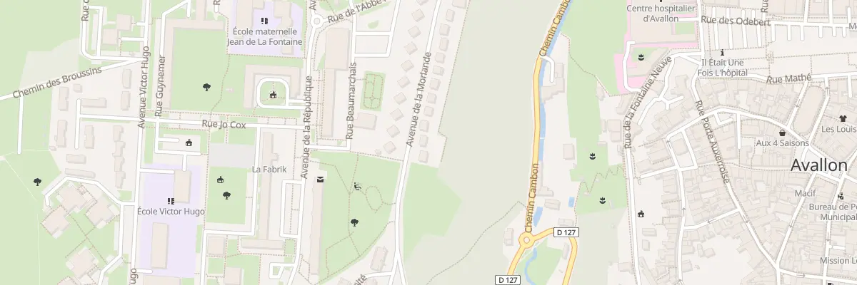 Plan du 37 Av de la Morlande à Avallon