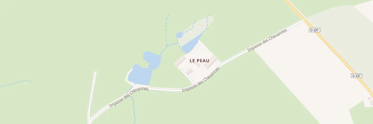 Plan du 5256 Le Peau à Neuvy-Grandchamp