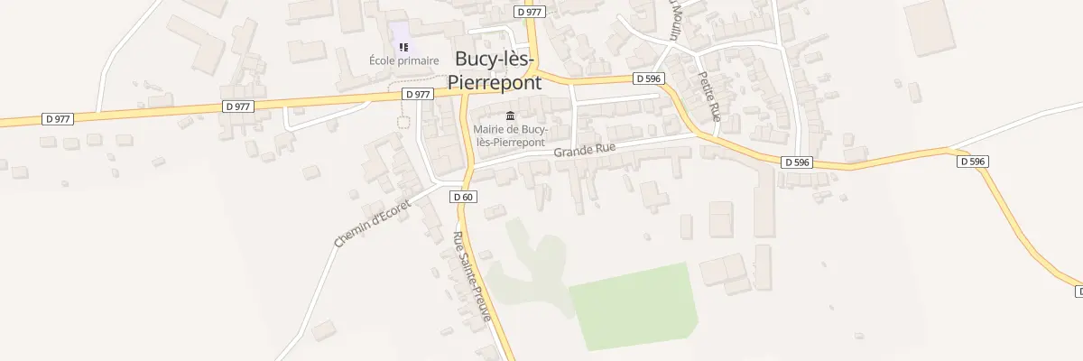 Plan du 6 Gr Grande Rue à Bucy-lès-Pierrepont