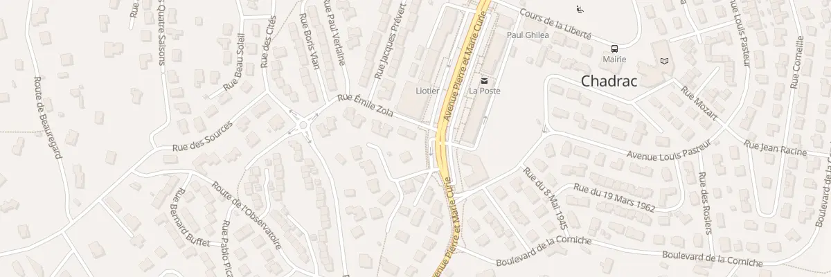 Plan du 1 Rue Émile Zola à Chadrac