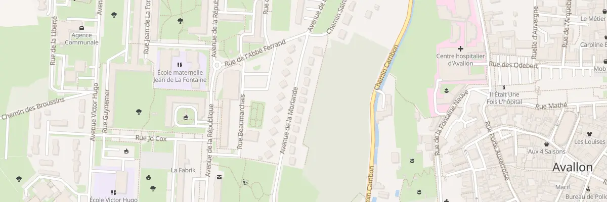 Plan du 27 Av de la Morlande à Avallon