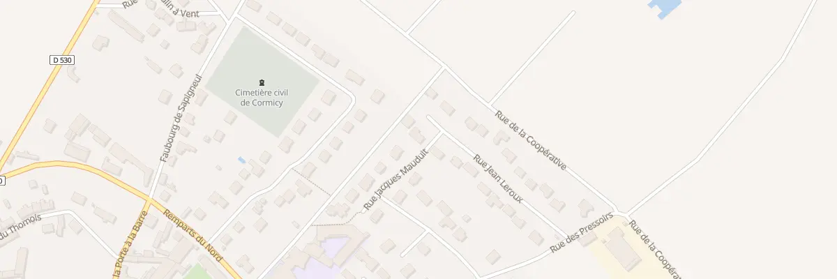 Plan du 17 Rue Jean Leroux à Cormicy