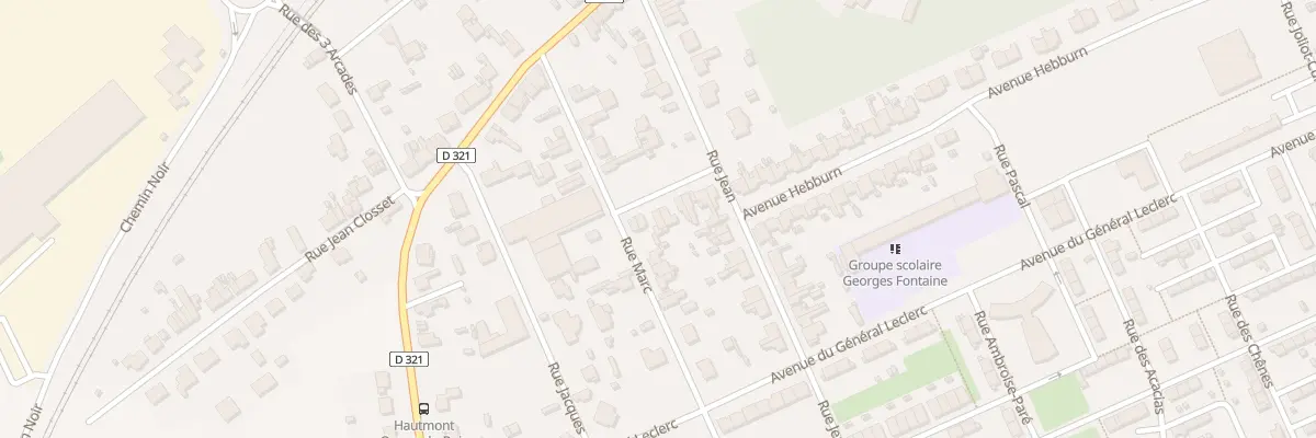 Plan du 211 Av Hebburn à Hautmont