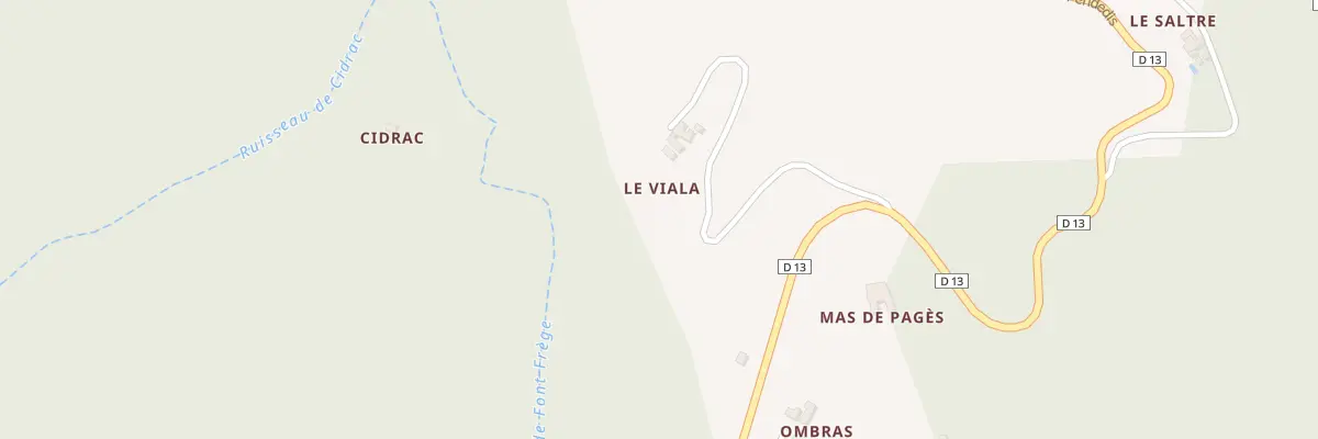 Plan du 5215 Le Viala à Saint-Michel-de-Dèze