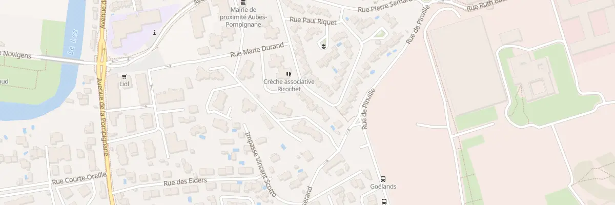 Plan du 196 Rue d’Astier de la Vigerie à Montpellier