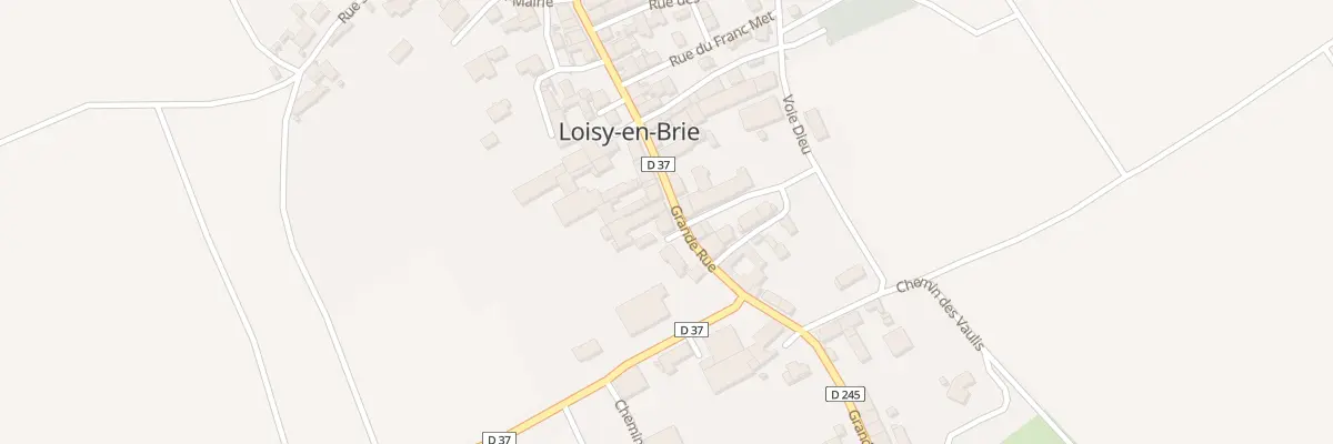 Plan du 24 Gr Grande Rue à Loisy-en-Brie
