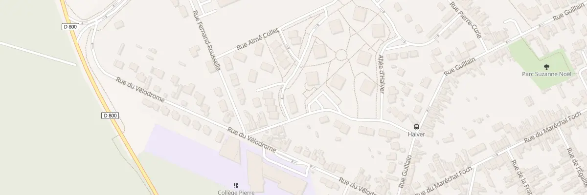 Plan du 43 All d’Halver à Hautmont