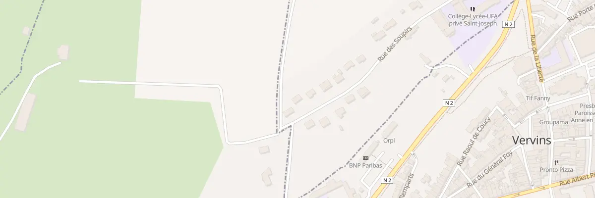 Plan du 20 Rue des Soupirs à Fontaine-lès-Vervins