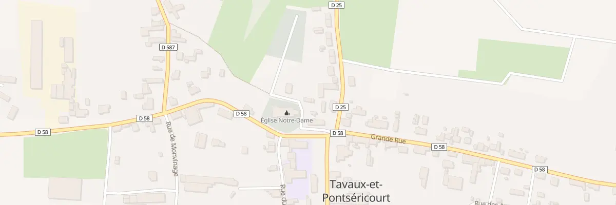 Plan du 6 Rle de l’Eglise à Tavaux-et-Pontséricourt