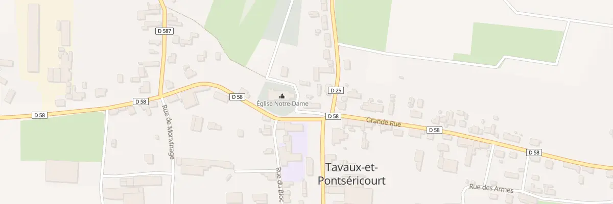 Plan du 4 Rle de l’Eglise à Tavaux-et-Pontséricourt