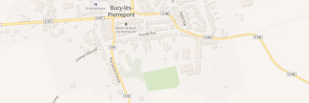 Plan du 12 Gr Grande Rue à Bucy-lès-Pierrepont