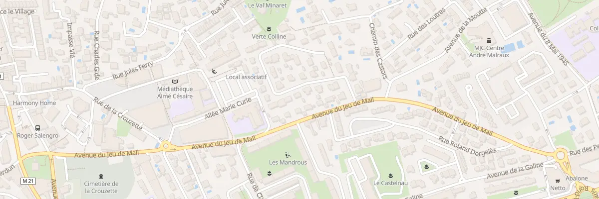 Plan du 9 All des Pierrottes à Castelnau-le-Lez