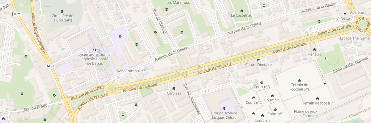 Plan du 551 Av de l’Europe à Castelnau-le-Lez
