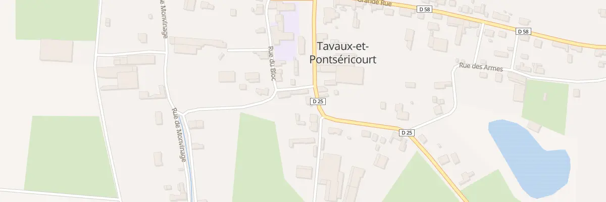 Plan du 16 Rue du Bloc à Tavaux-et-Pontséricourt