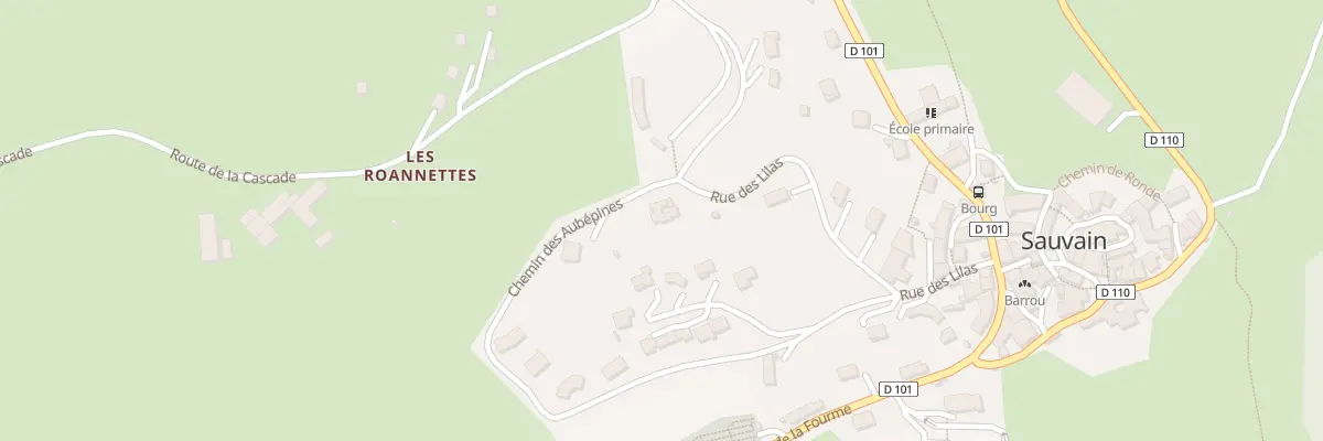 Plan du 285 Rue des Lilas à Sauvain