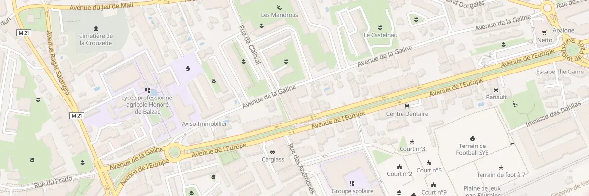 Plan du 559 Av de l’Europe à Castelnau-le-Lez