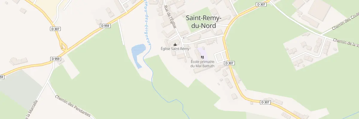 Plan du 16 Rue de l’Eglise à Saint-Remy-du-Nord