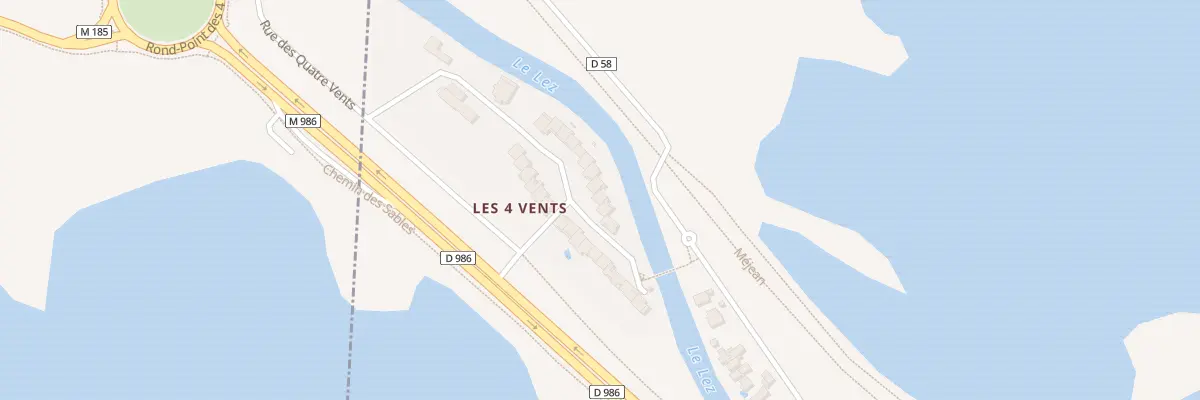 Plan du 9 Rue des 4 Vents à Palavas-les-Flots
