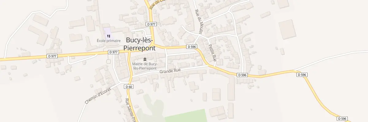 Plan du 6 Rue du Calvaire à Bucy-lès-Pierrepont