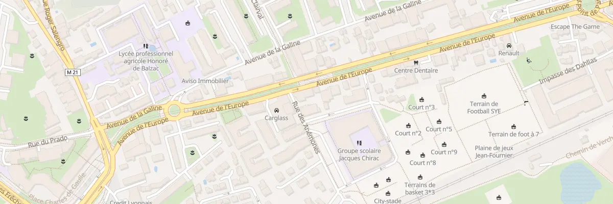 Plan du 550 Av de l’Europe à Castelnau-le-Lez