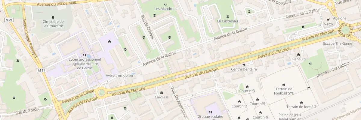 Plan du 575 Av de l’Europe à Castelnau-le-Lez