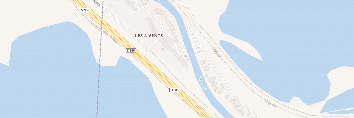 Plan du 25 Rue des 4 Vents à Palavas-les-Flots