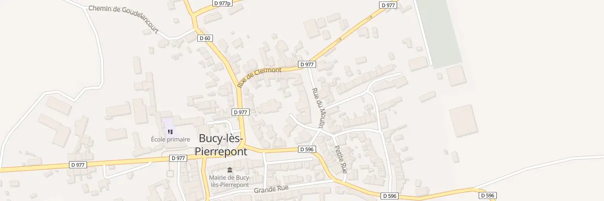 Plan du 6 Rue du Moulin à Bucy-lès-Pierrepont