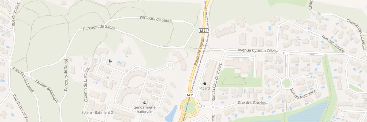 Plan du 100 Rue Aime Cesaire à Clapiers