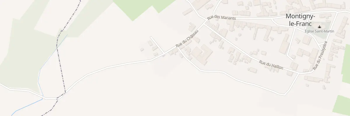 Plan du 6 Rue du Chateau à Montigny-le-Franc