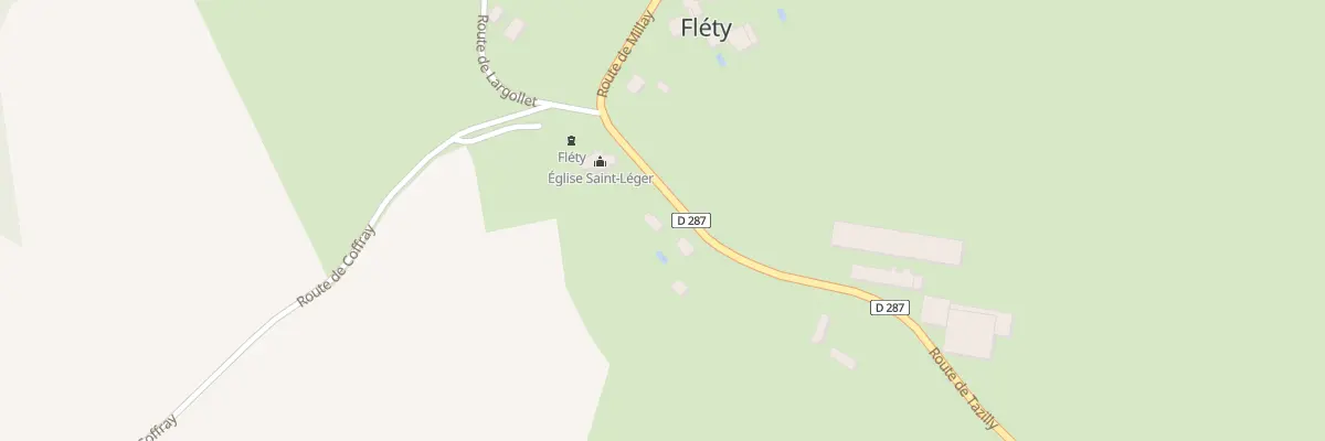 Plan du 77A Le Bourg à Fléty