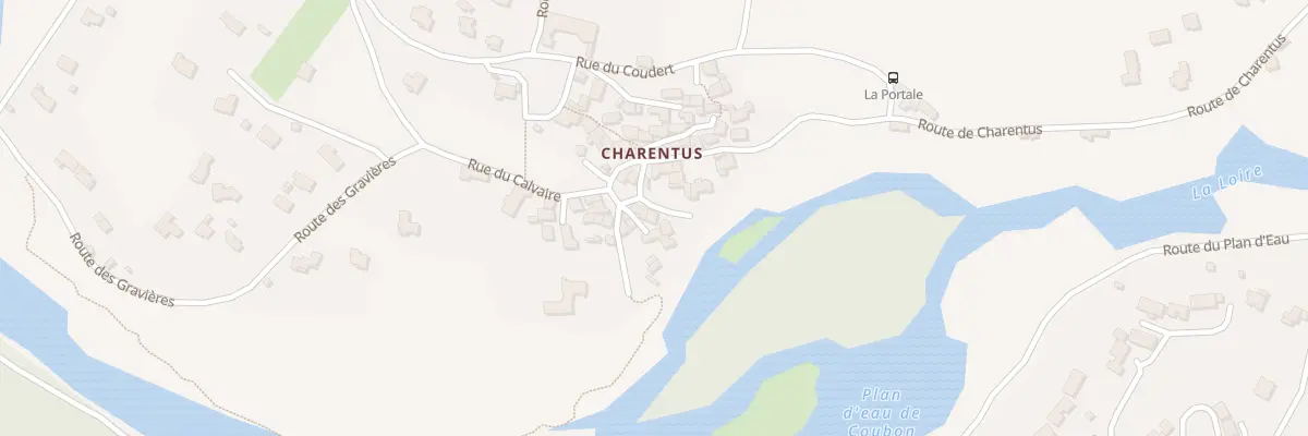 Plan du 9010 Rue du Calvaire - Charentus à Coubon