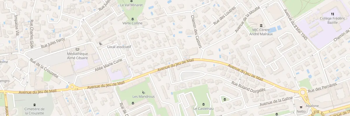 Plan du 17 Av du Jeu de Mail à Castelnau-le-Lez