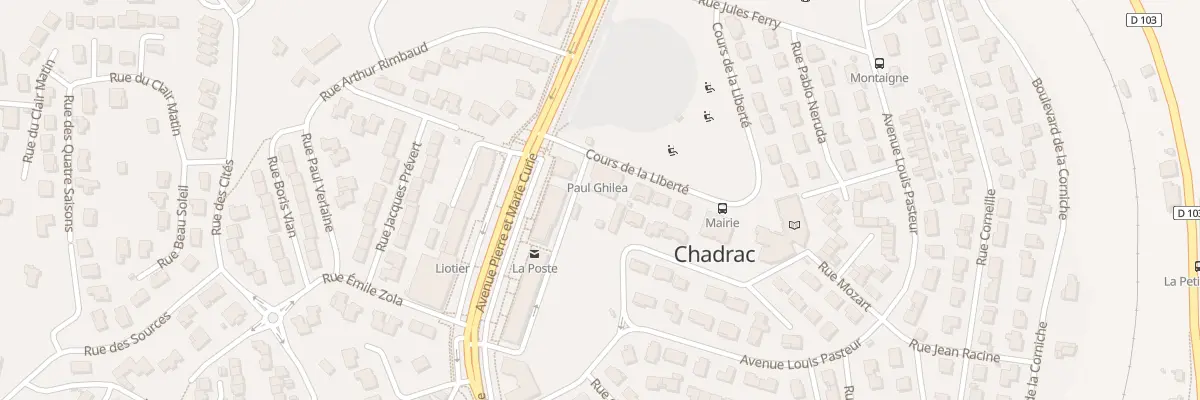 Plan du 2B Crs de la Liberté à Chadrac