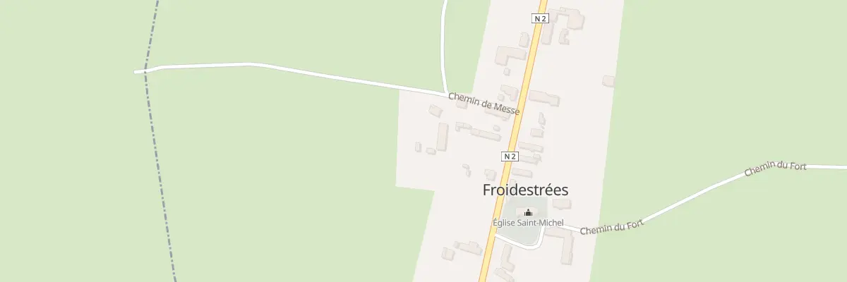 Plan du 45A Che de Messe à Froidestrées