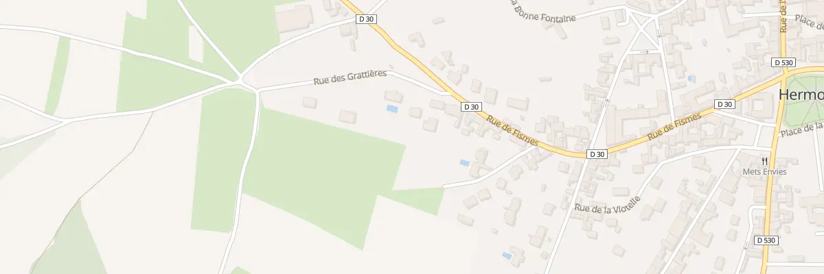 Plan du 1 Rue des Grattières à Hermonville