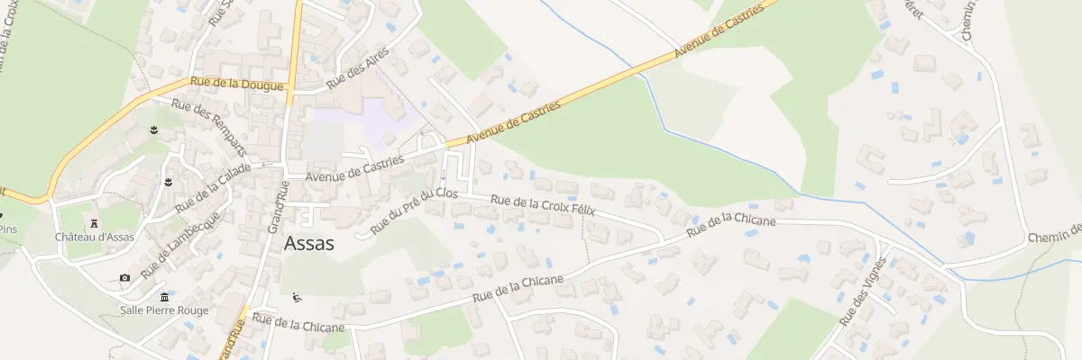 Plan du 121 Rue de la Croix de Félix à Assas