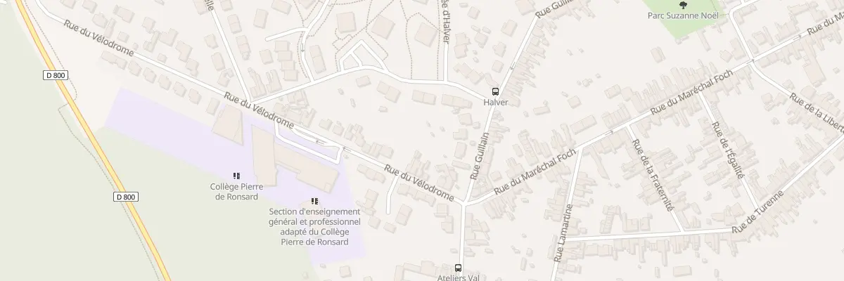 Plan du 18 Rue du Vélodrome à Hautmont