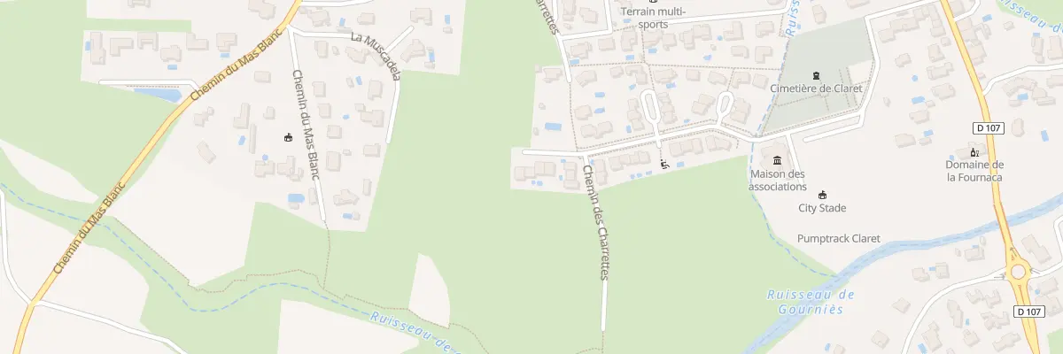 Plan du 229 Av des Amouriers à Claret