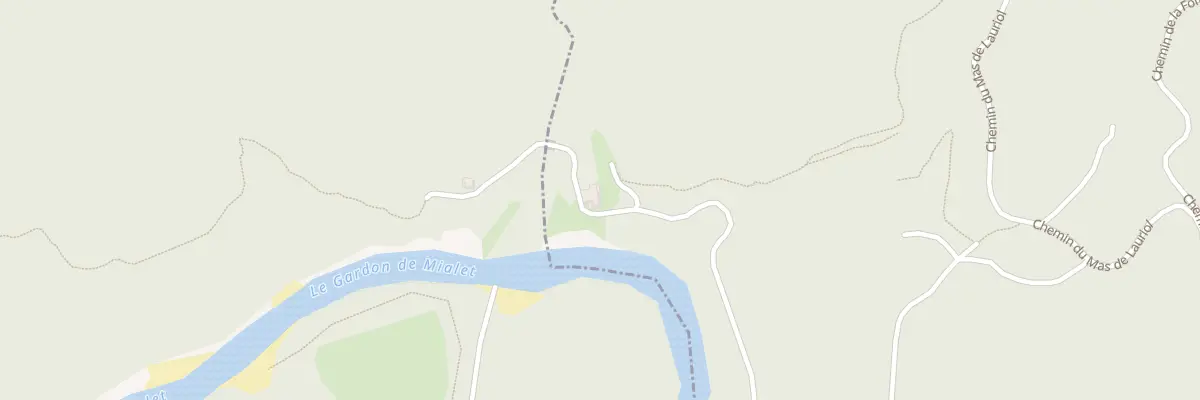 Plan du 4834 Rte de Saint Jean du Gard à Mialet