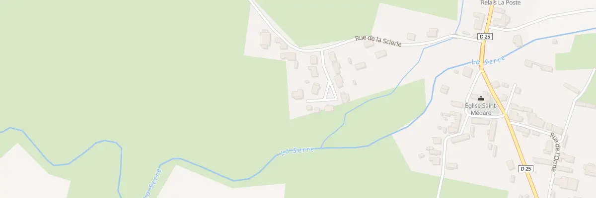Plan du 15 Rue de la Scierie à Tavaux-et-Pontséricourt