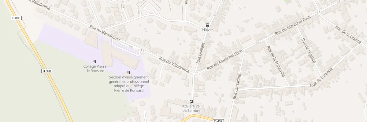 Plan du 8B Rue du Vélodrome à Hautmont
